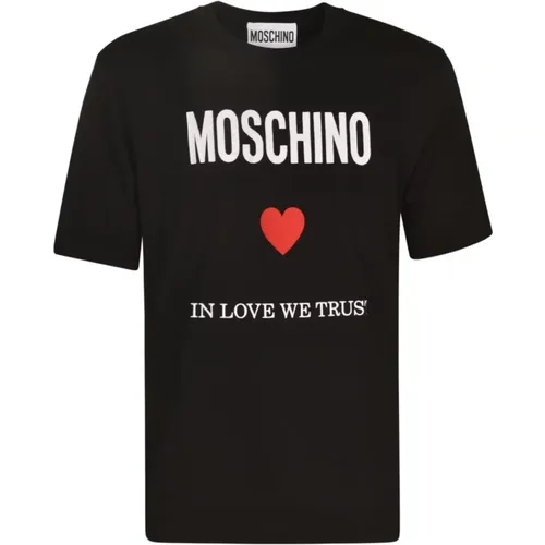 Stylish T-shirts and Polos Collection , male, Sizes: XL, 2XL, L, M - Moschino - Modalova