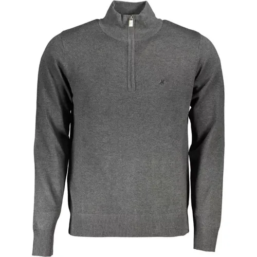 Bestickter Half-Zip Sweater aus Nylon , Herren, Größe: XL - U.S. Polo Assn. - Modalova