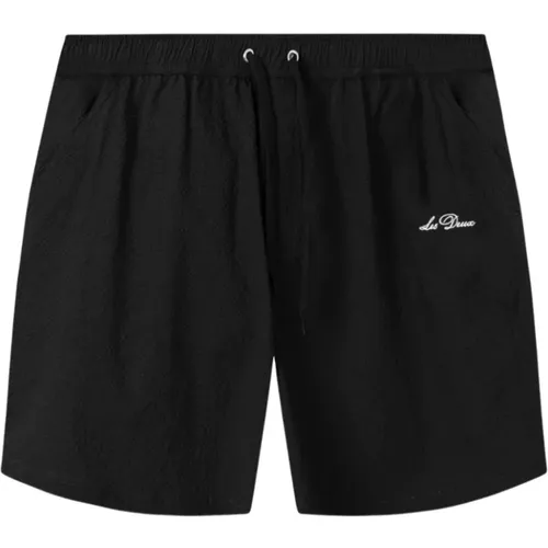 Seersucker Beach Shorts , male, Sizes: M, XL, S, L - Les Deux - Modalova