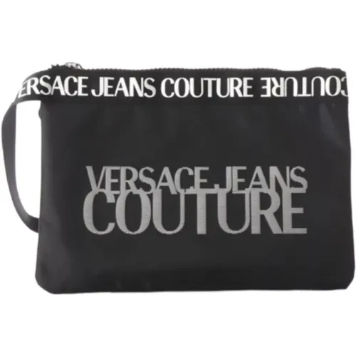 Schwarze Herren Handgelenk Clutch-Tasche - Versace Jeans Couture - Modalova