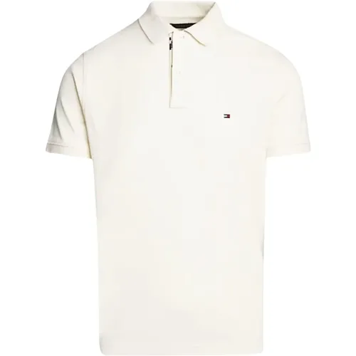 Herren Polo mit Dekorativen Details , Herren, Größe: M - Tommy Hilfiger - Modalova