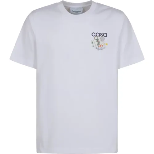 Bunt bedrucktes T-Shirt , Herren, Größe: S - Casablanca - Modalova