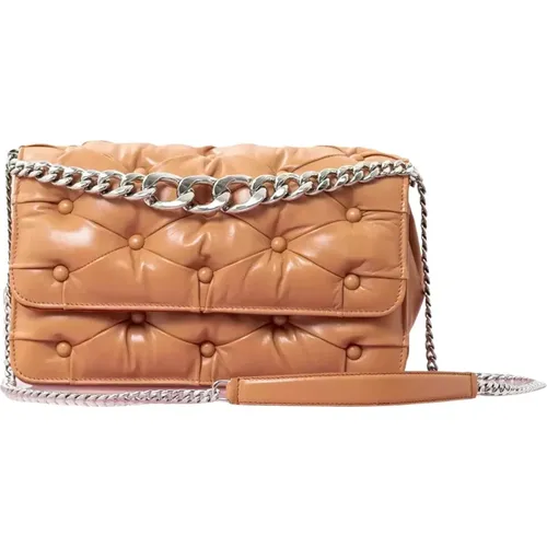 Quilted Leather Bag Carmen Big , female, Sizes: ONE SIZE - Benedetta Bruzziches - Modalova