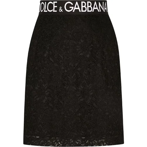 Floral Print Mini Skirt , female, Sizes: 2XS, 3XS, S - Dolce & Gabbana - Modalova