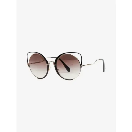 Pre-owned Glass sunglasses , female, Sizes: ONE SIZE - Miu Miu Pre-owned - Modalova