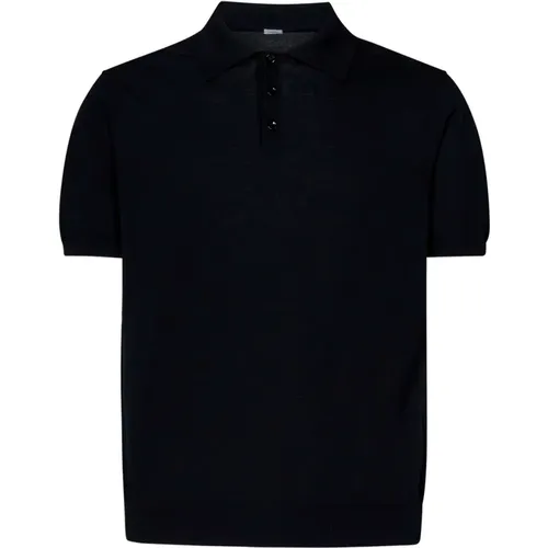 Short-Sleeved Knit Polo Shirt , male, Sizes: S, 2XL, L - Malo - Modalova