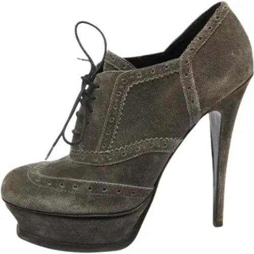 Pre-owned Wildleder boots , Damen, Größe: 39 1/2 EU - Yves Saint Laurent Vintage - Modalova