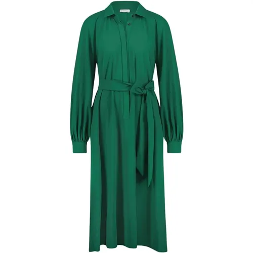 Trendiges Grünes Carlen Kleid mit Rüschen-Details - Jane Lushka - Modalova