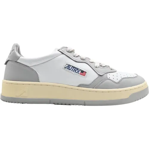 Low White Leather Sneakers , female, Sizes: 9 UK - Autry - Modalova