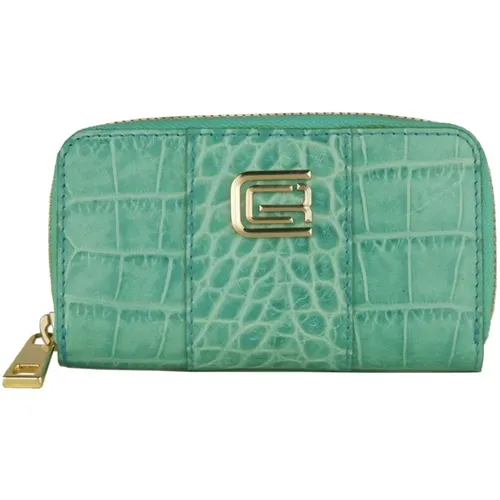 Turquoise Leather Keychain Stylish Organizer , unisex, Sizes: ONE SIZE - Cavalli Class - Modalova