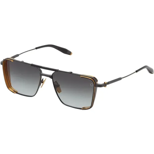 Schwarz Gold Aviator Sonnenbrille Japan - Akoni - Modalova