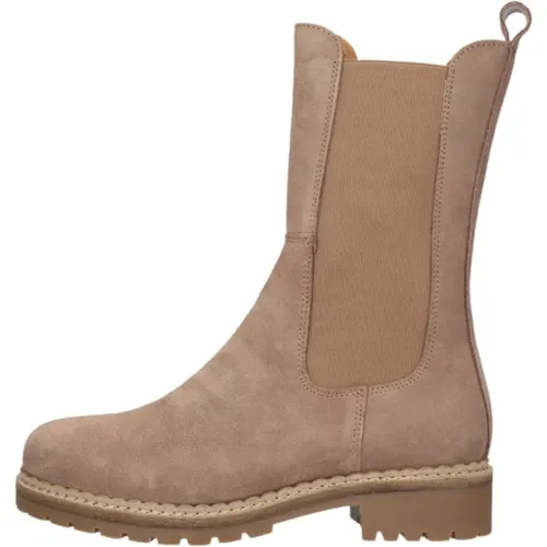 Taupe Suede Chelsea Boots Julie , Damen, Größe: 38 EU - Tango - Modalova