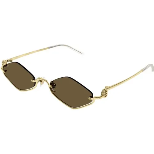 Goldbraune Sonnenbrille Gg1604S 002 - Gucci - Modalova