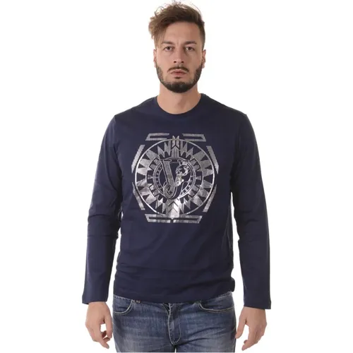 Casual Logo Sweatshirt , Herren, Größe: XL - Versace Jeans Couture - Modalova