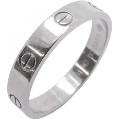 Pre-owned White Gold rings , male, Sizes: ONE SIZE - Cartier Vintage - Modalova