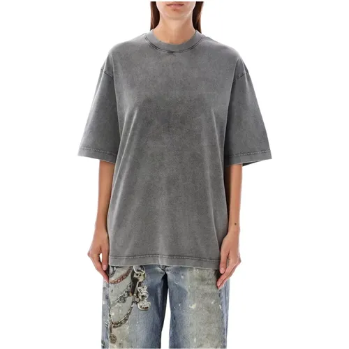 Faded T-Shirt Oversized Fit , female, Sizes: S, M - Acne Studios - Modalova
