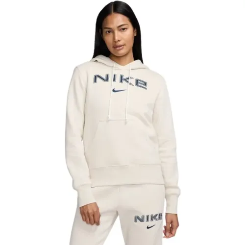 Logo Hoodie Sand Must-Have , Damen, Größe: XS - Nike - Modalova