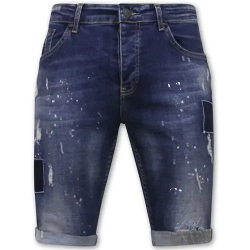 Slim Fit Herren Denim Shorts Online - 1026-Sh , Herren, Größe: W33 - Local Fanatic - Modalova