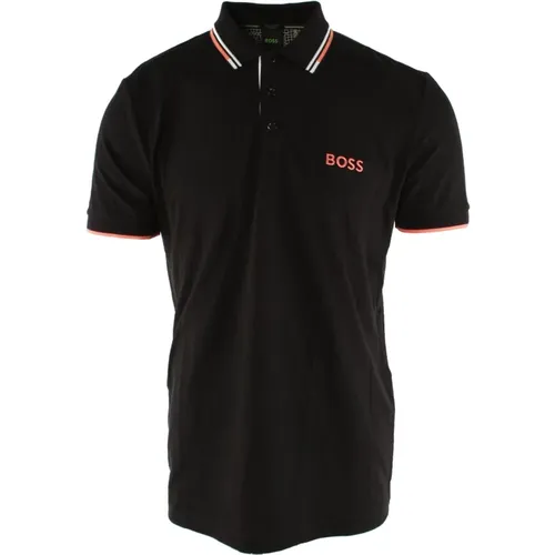 Men's Polo Shirt Regular Fit Stretch , male, Sizes: L, M, XL - Hugo Boss - Modalova