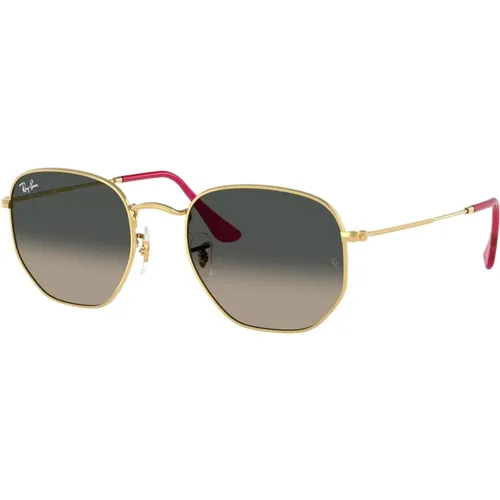 Hexagonal Sunglasses with Gold Frame , unisex, Sizes: 51 MM - Ray-Ban - Modalova