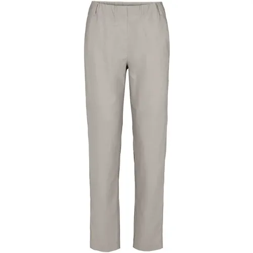 Classic Elastic Waist Trousers Grey Sand , female, Sizes: S, XS, M, 5XL, 6XL, 4XL, XL, L, 2XL, 3XL - LauRie - Modalova