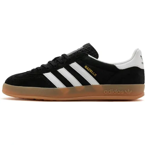 Gazelle Indoor Klassische Schwarze Sneakers , Herren, Größe: 37 1/3 EU - Adidas - Modalova