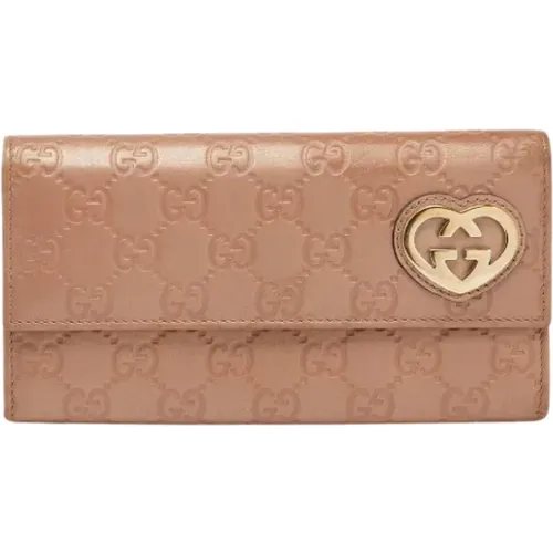 Pre-owned Leather wallets , female, Sizes: ONE SIZE - Gucci Vintage - Modalova