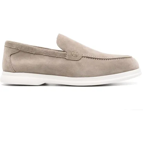 Suede Almond Toe Moccasin Shoes , male, Sizes: 7 UK, 10 UK, 6 1/2 UK, 9 1/2 UK, 8 1/2 UK, 8 UK, 6 UK, 7 1/2 UK, 9 UK, 11 UK - Doucal's - Modalova