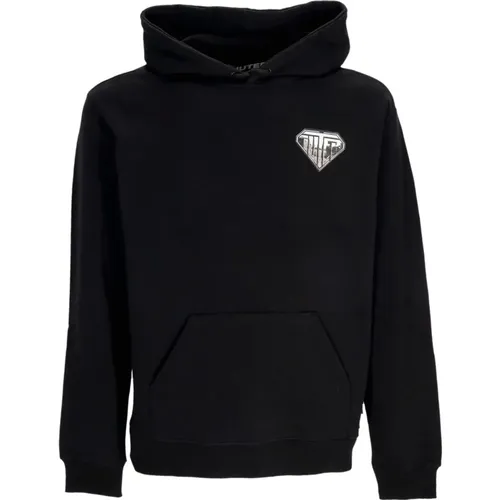 Schwarzer Logo Hoodie Leichter Sweatshirt , Herren, Größe: S - IUTER - Modalova