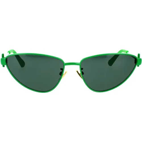 Damen Metall Cat-Eye Sonnenbrille , Damen, Größe: 59 MM - Bottega Veneta - Modalova