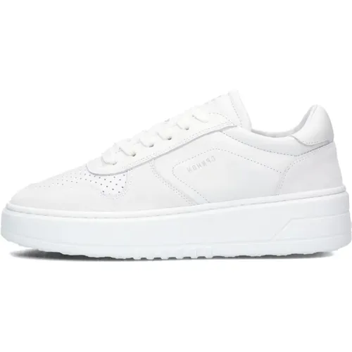 Weiße Leder Low Top Sneakers , Damen, Größe: 40 EU - Copenhagen Studios - Modalova