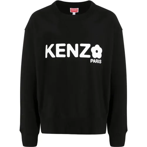 Schwarzer Sweatshirt Herrenmode , Herren, Größe: L - Kenzo - Modalova