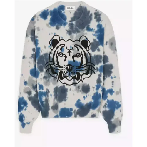 Tie-Dye Oversized Sweater , Damen, Größe: XS - Kenzo - Modalova