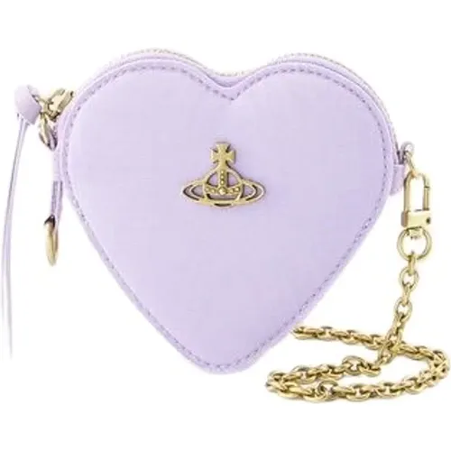 Moire Heart Wristlet Bag - , female, Sizes: ONE SIZE - Vivienne Westwood - Modalova