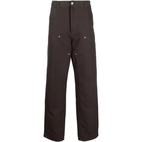 Cotton Canvas Trousers with Knee Panel , male, Sizes: W29, W30 - Carhartt WIP - Modalova