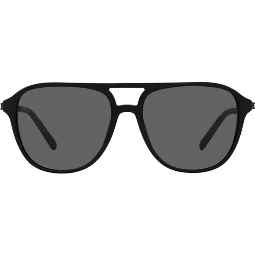 Mens Pilot Sunglasses with Matte Frame , unisex, Sizes: 57 MM - Bvlgari - Modalova