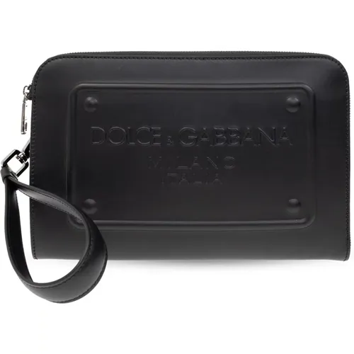 Handbag with logo , female, Sizes: ONE SIZE - Dolce & Gabbana - Modalova