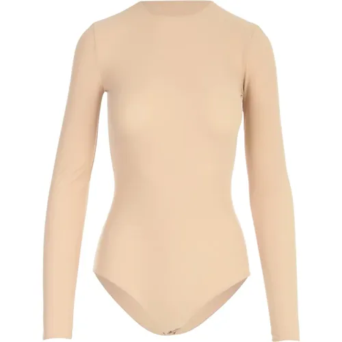 Femininer Langarm-Bodysuit , Damen, Größe: M - Maison Margiela - Modalova