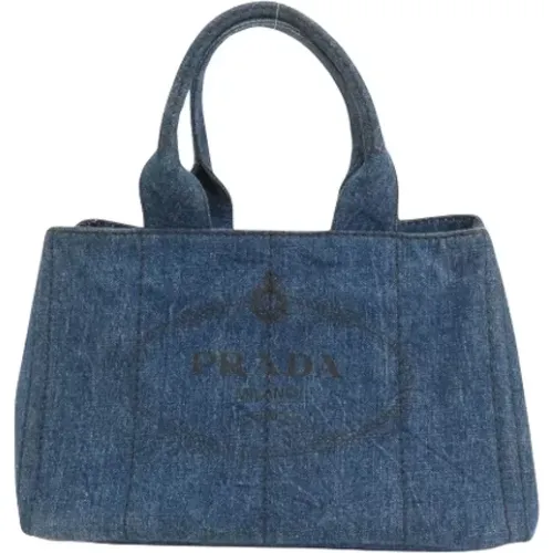 Pre-owned Denim prada-bags , female, Sizes: ONE SIZE - Prada Vintage - Modalova