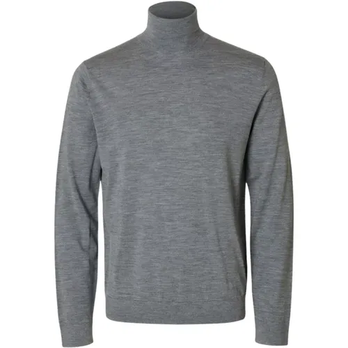 Herren Rollkragen Langarm Pullover , Herren, Größe: 2XL - Selected Homme - Modalova