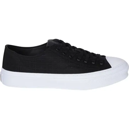 Leather Sneakers Roundtoe Rear Logo , male, Sizes: 9 UK, 10 UK, 11 UK, 6 UK - Givenchy - Modalova