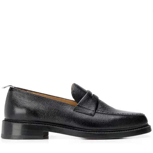 Penny Loafers with Brogue Detailing , male, Sizes: 6 1/2 UK, 7 UK - Thom Browne - Modalova