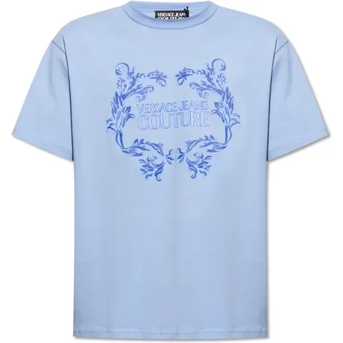T-Shirt mit Logo , Herren, Größe: XL - Versace Jeans Couture - Modalova