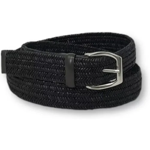 Braided Wide Leather Belt , male, Sizes: 90 CM - Orciani - Modalova