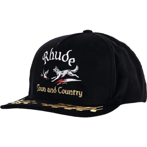 White Wine Country Souvenir Cap , male, Sizes: ONE SIZE - Rhude - Modalova