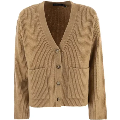 Ribbed wool and cashmere Cardigan , male, Sizes: S, XS - Ralph Lauren - Modalova