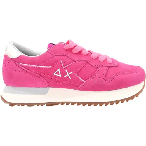 Stargirl Suede Fuxia Sneakers , Damen, Größe: 37 EU - Sun68 - Modalova