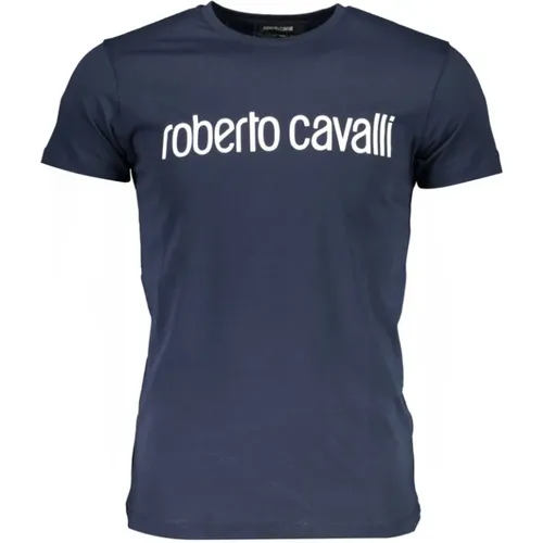 Elegant Printed T-Shirt - Summer , male, Sizes: XL - Roberto Cavalli - Modalova