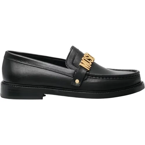 Elegante Geschlossene Loafers , Damen, Größe: 41 EU - Moschino - Modalova