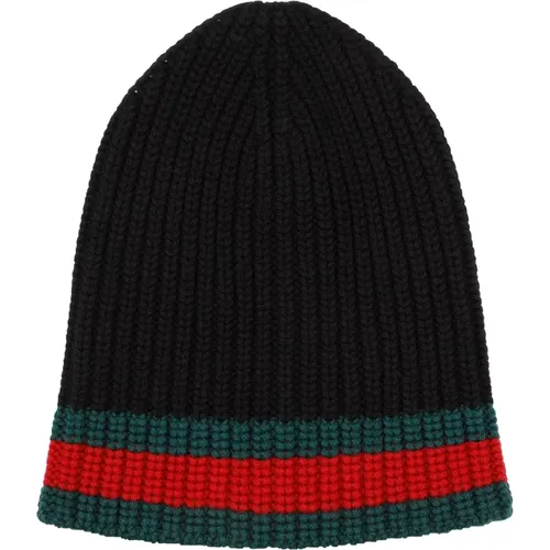 Ribbed Wool Hat , male, Sizes: M - Gucci - Modalova